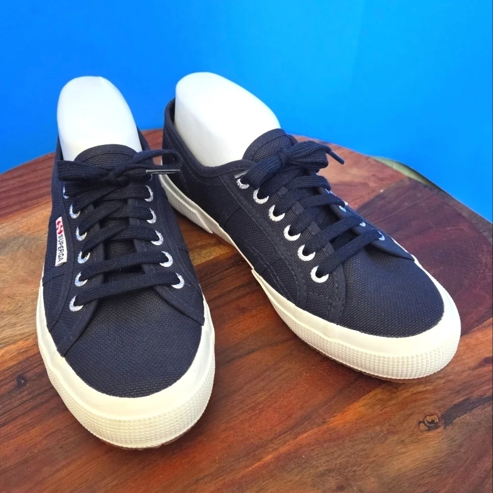 Superga Classic Canvas Sneakers Black Women’s US 8.0